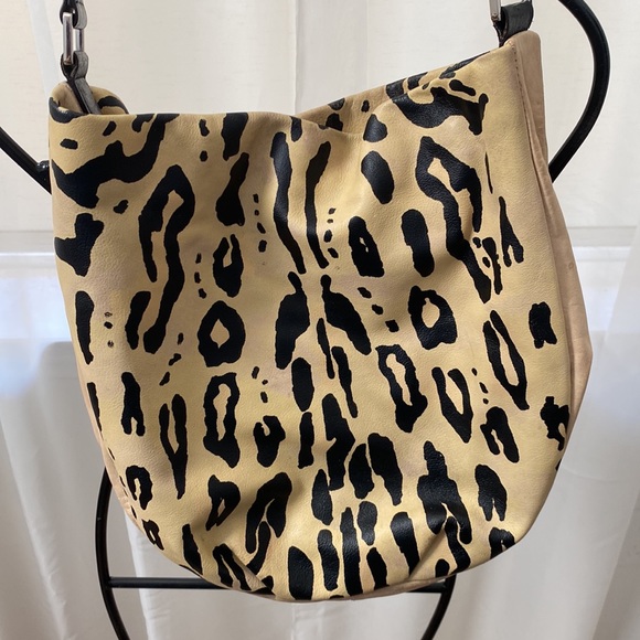 L.A.M.B Leather Leopard Shoulder Bag - Picture 8 of 11